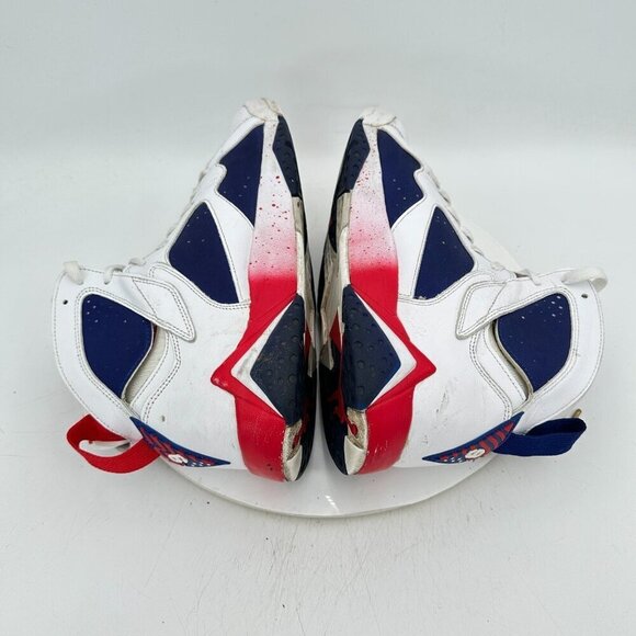 Nike Air Jordan 7 Olympic Men Size 10.5 304775-123 Tinker Alternate White Shoes - Picture 6 of 11